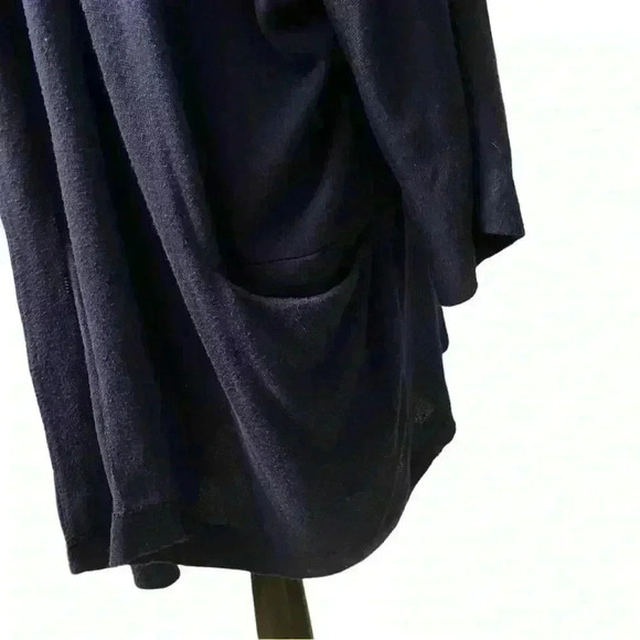 Time and Tru navy blue open front cardigan 3/4 sleeves. Size XXXL 3X - Picture 4 of 5